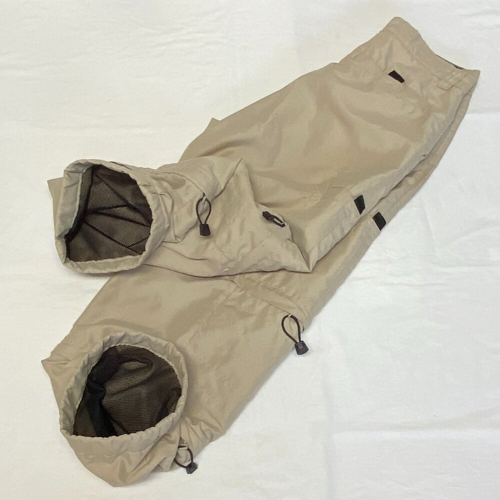 OTB Khaki Denim Cargo Pants 30 Zip-Off Convertible 3-in-1 Baggy HipHop Outdoors - Picture 9 of 12